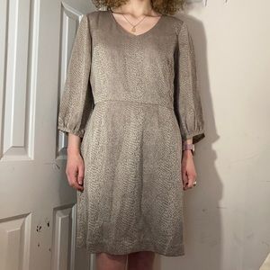 Banana republic snake print iridescent dress (size 8)